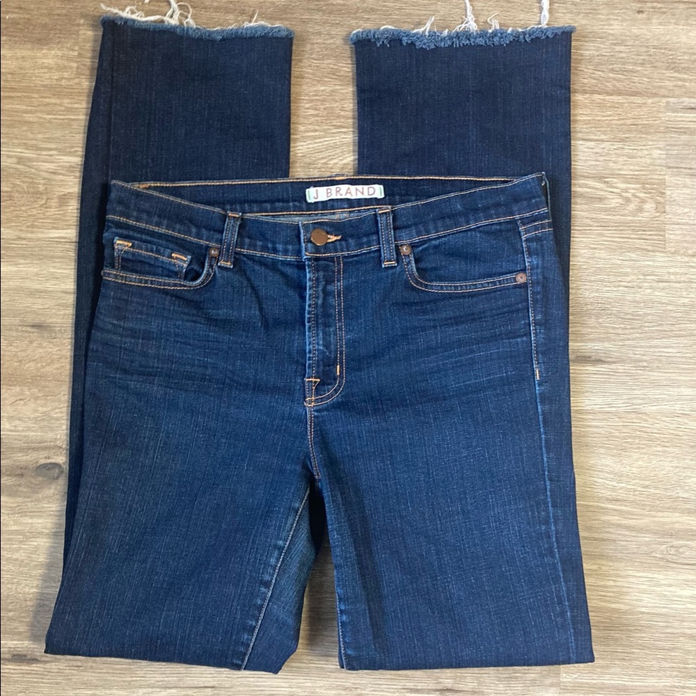 J Brand The Straight Leg Ink Blue Denim Jeans